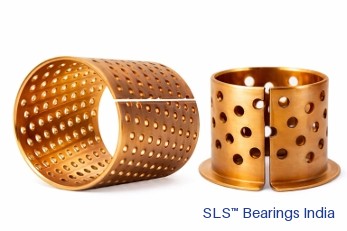 Perforated wrapped bronze bush