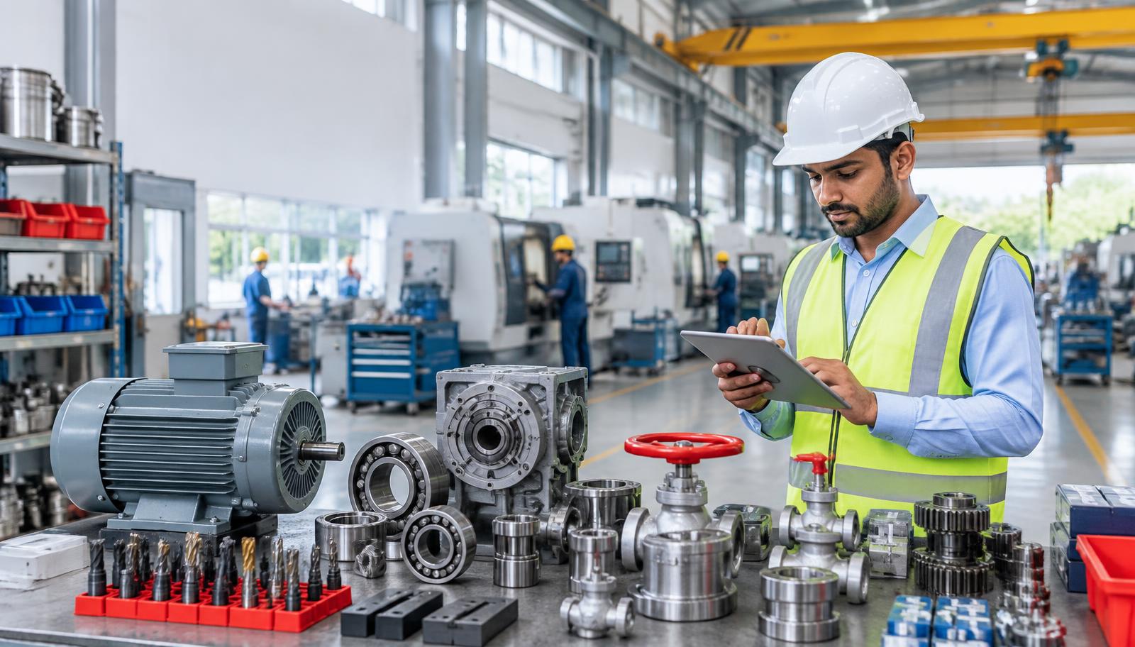 Top 10 B2B Platforms to Buy Industrial Machinery & Factory Parts in India article cover