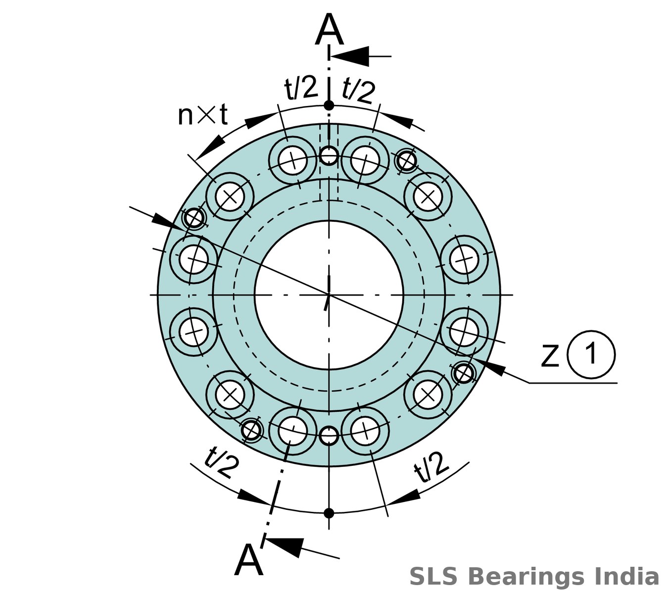 ZARF75185-TV dimensional drawing